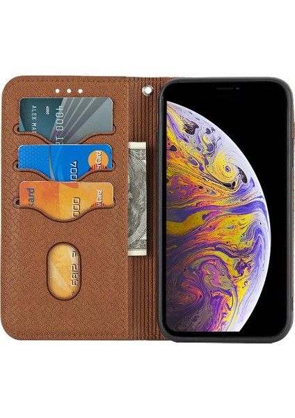 IPhone 11 Için Kılıf Kredi Kartı Tutucu Pu Deri Kapak Flip Folio Kitap (Yurt Dışından)