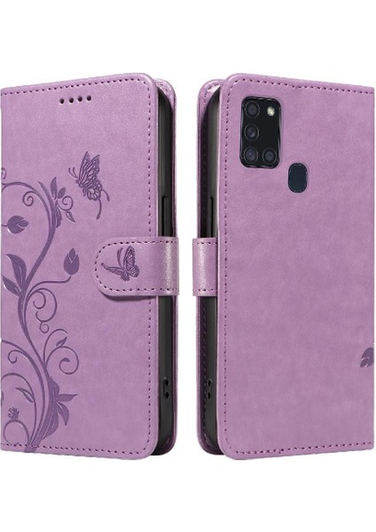 Samsung Galaxy A21S Cüzdan Telefon Kılıfı Için Kılıf ile Kabartmalı Kelebek (Yurt Dışından) indirimleri