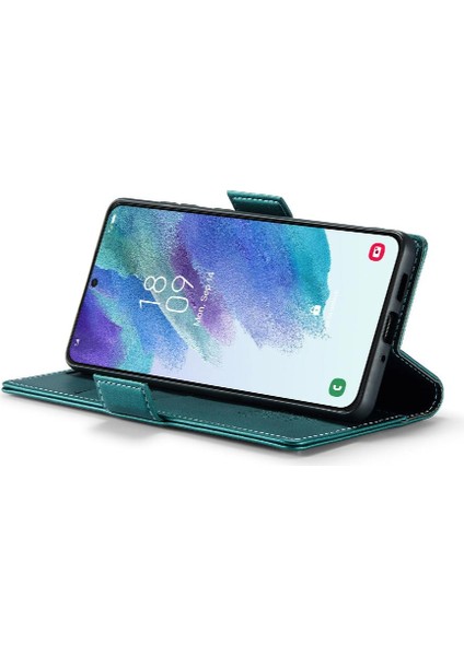 Samsung Galaxy S21 Fe Anti Dolandırıcılık Kickstand Kart Yuvası Durumda (Yurt Dışından)