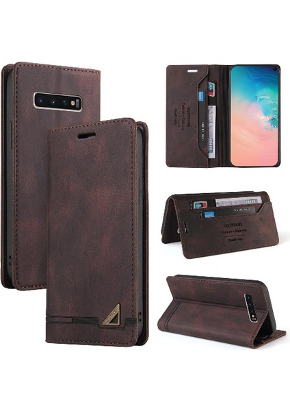 Samsung Galaxy S10 Kickstand Premium Deri Premium Deri Kılıf (Yurt Dışından) fiyatları