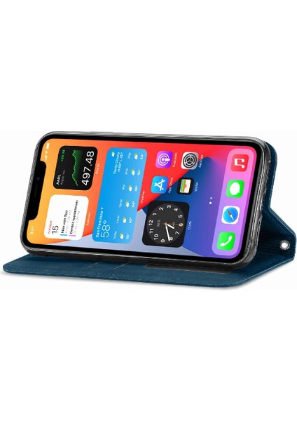 Iphone 12 Için Kılıf Mini Deri Kılıf Basit Iş Darbeye Çevir (Yurt Dışından)