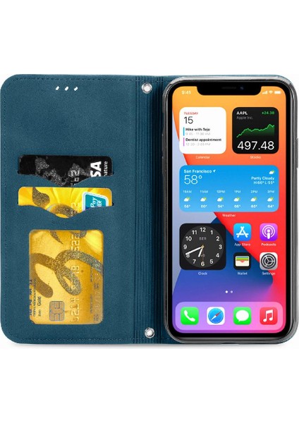 Iphone 12 Için Kılıf Mini Deri Kılıf Basit Iş Darbeye Çevir (Yurt Dışından)
