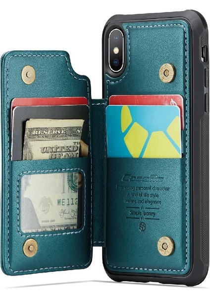 IPhone X/xs Ince Darbeye Dayanıklı Durumda Pu Deri Kart (Yurt Dışından) fırsatları