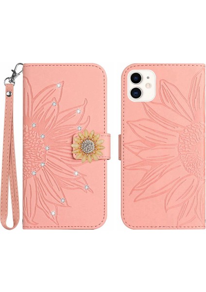 Iphone 12 Için Kılıf Mini Telefon Kılıfı Kart Tutucu Darbeye Tpu Kabuk Pu (Yurt Dışından)