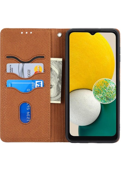 Samsung Galaxy A13 4g El Cüzdan Pu Deri Kapak Kredi Kartı (Yurt Dışından)