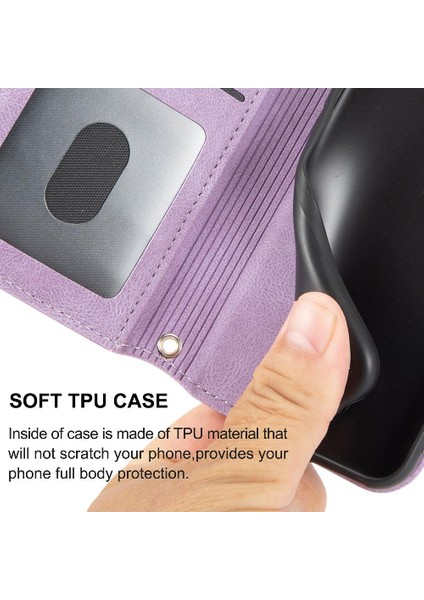 Iphone 11 Için Flip Case Darbeye Koruyucu Kickstand Pu Deri Cüzdan (Yurt Dışından)