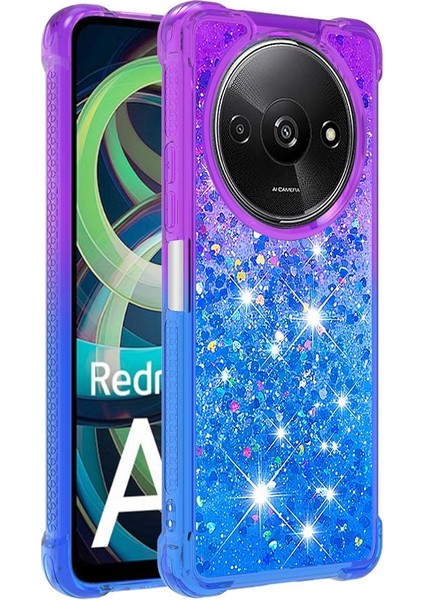 Xiaomi Redmi A3 Için Komik Bling Parlak Kristal Akan Sparkle Hareketli (Yurt Dışından)