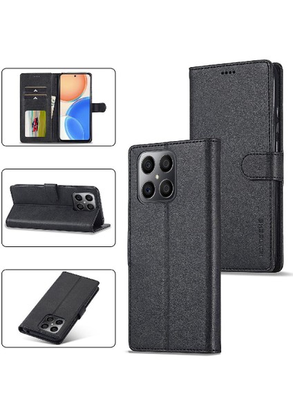 Tutucu Kart Yuvaları ile Onur X8 4g Için Kılıf Cüzdan Buzağı Doku Flip Case (Yurt Dışından) fırsatları