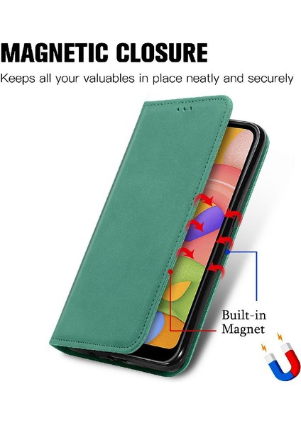 Samsung A01 Için Basit Iş Cüzdan Darbeye Deri Kılıf Flip (Yurt Dışından) indirimleri