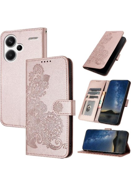 Xiaomi Redmi Not Için Kılıf 13 Pro Artı Flip Folio Kitap Kickstand Pu ile (Yurt Dışından)