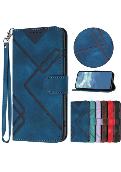 Kart Yuvası Standı ile Xiaomi Poco X6 Pro Için Kılıf Manyetik Kapak Çevirin Pu (Yurt Dışından)