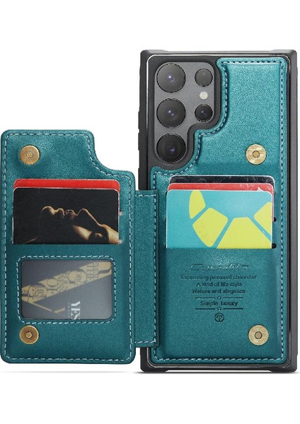 Samsung Galaxy S24 Ultra Kart Tutucu Pu Deri Için Caseme Cüzdan Kılıf (Yurt Dışından) modelleri