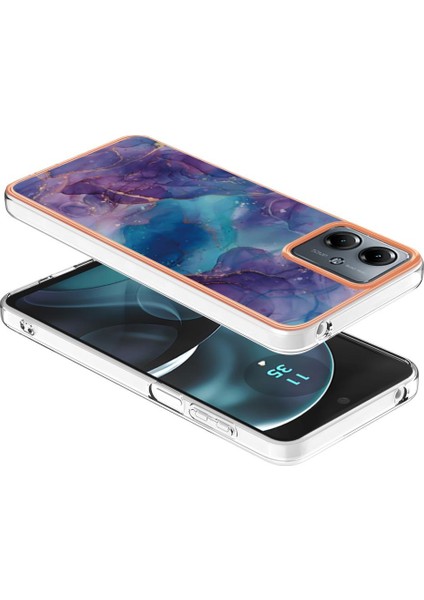 Motorola Moto G14 Tampon Tpu Darbeye Silikon Mermer ile Uyumlu (Yurt Dışından) fiyatları