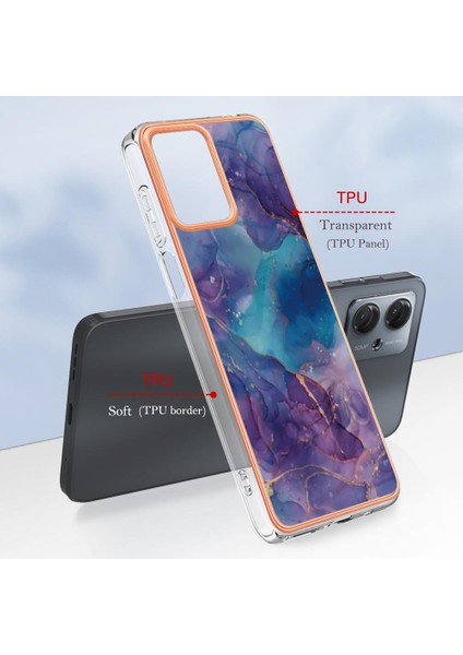 Motorola Moto G14 Tampon Tpu Darbeye Silikon Mermer ile Uyumlu (Yurt Dışından) fırsatları
