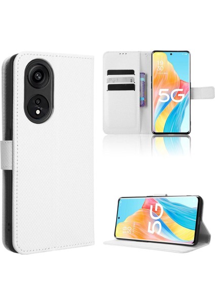Oppo Oppo 8t 5g Kapak Için Kılıf Kickstand Manyetik Cüzdan Kart Tutucu (Yurt Dışından)