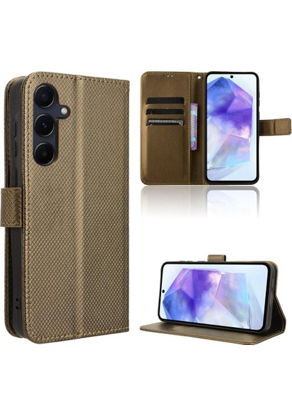 Samsung Galaxy Case 5g Kickstand Kart Tutucu Kapak Manyetik Cüzdan (Yurt Dışından)