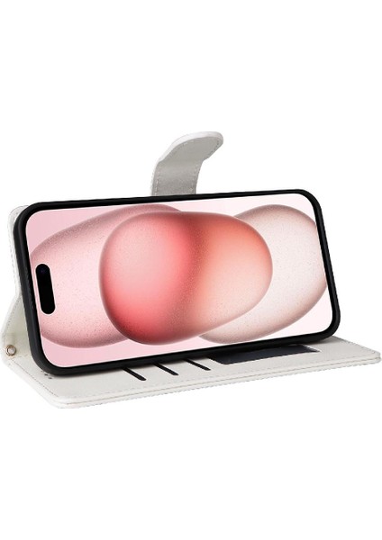 Iphone 15 Için Flip Case Deri Kılıf Cüzdan Darbeye Basit Iş (Yurt Dışından) indirimleri
