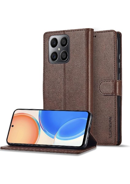 Tutucu Kart Yuvaları ile Onur X8 4g Için Kılıf Cüzdan Buzağı Doku Flip Case (Yurt Dışından) indirimleri