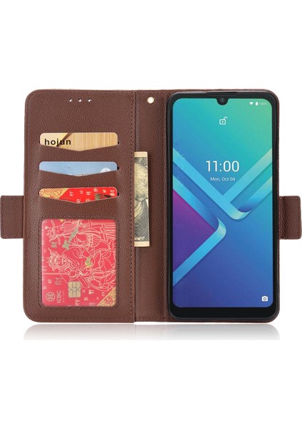 Wiko Y82 Manyetik Yan Toka Pu Deri Cüzdan Kart Yuvaları Tutucu (Yurt Dışından) fırsatları