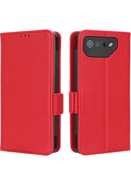 Asus Rog Telefon 7 Için Kılıf Yan Toka Cüzdan Kart Yuvaları Tutucu Manyetik Pu (Yurt Dışından)