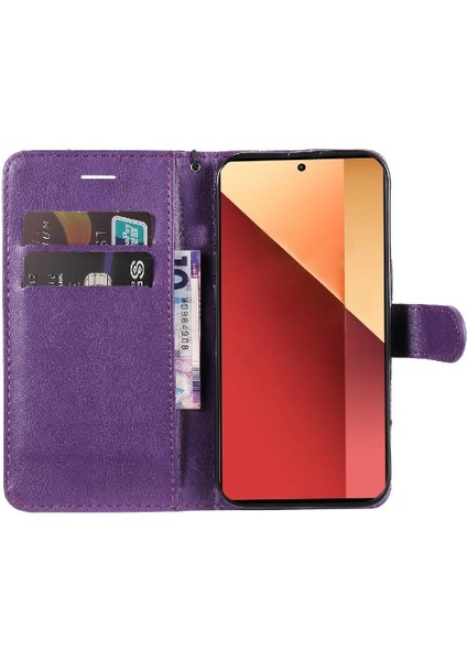 Xiaomi Poco M6 Pro 4g Için Flip Case Kart Yuvası ile Klasik Düz Renk (Yurt Dışından) fırsatları