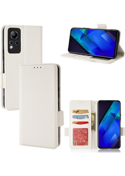 Infinix Not 12 Için Kılıf Cüzdan Pu Deri Manyetik Kart Yuvaları Tutucu Yan (Yurt Dışından)