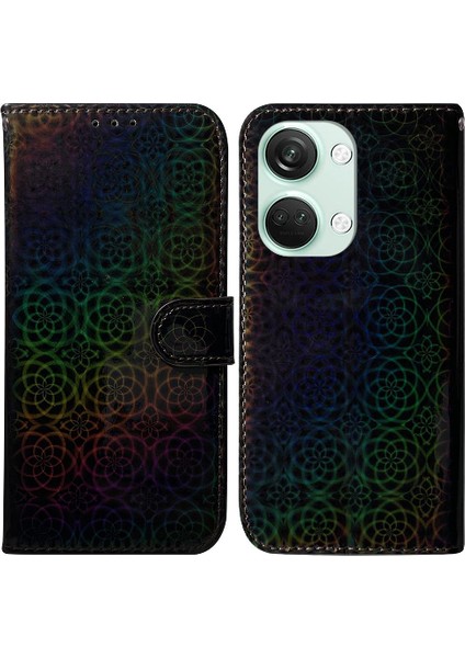 Oneplus Nord 3 Glitter Renkli Premium Pu Deri Cüzdan Kılıf (Yurt Dışından)