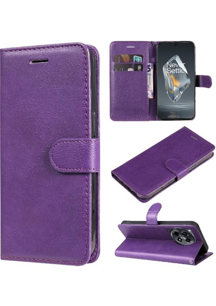 Kart Yuvası ile Oneplus Ace 3 5g Için Flip Case Yüksek Kalite Deri Cüzdan (Yurt Dışından)