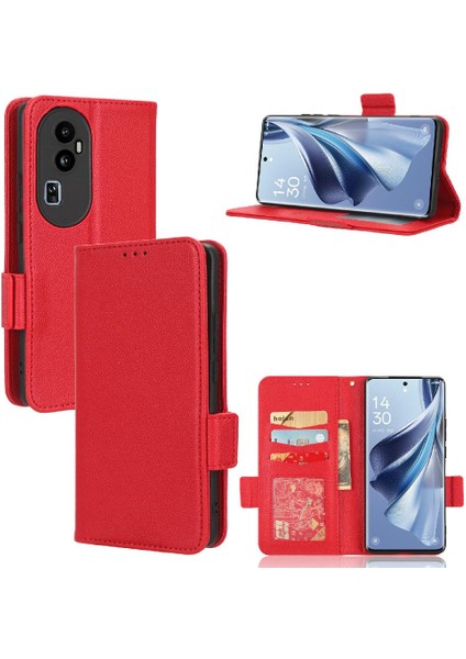 Oppo Için Kılıf Oppo 10 Pro Artı Pu Deri Yan Toka Manyetik Cüzdan Kart (Yurt Dışından)