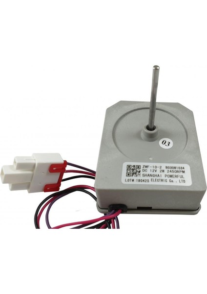 Fan Motoru No-Frost Zwf-10-2 B03081034 DC12V 2W 2450 Rpm Cw Artek Kod: 01 06 250