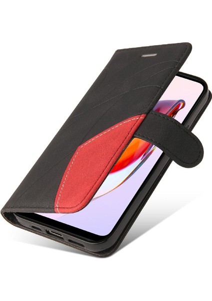 Xiaomi Redmi 12C Iki Renkli Dikiş Için Kılıf Kickstand Koruyucu Pu Flip (Yurt Dışından) indirimleri