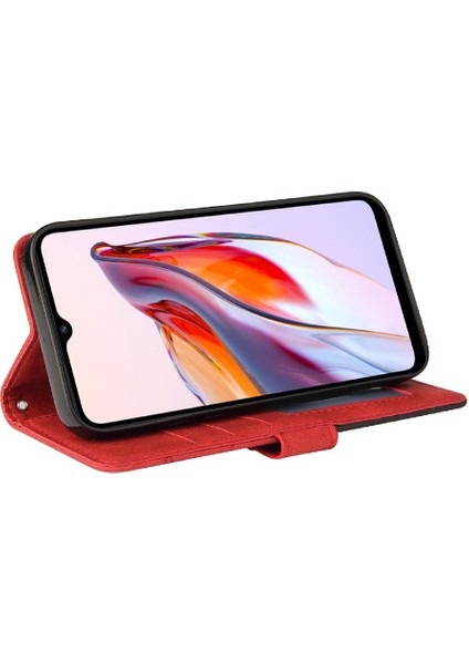 Xiaomi Redmi 12C Iki Renkli Dikiş Için Kılıf Kickstand Koruyucu Pu Flip (Yurt Dışından) fiyatları