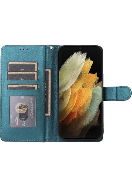 Samsung Galaxy S21 Ultra Darbeye Deri Kılıf Için Flip Case Basit (Yurt Dışından) fırsatları
