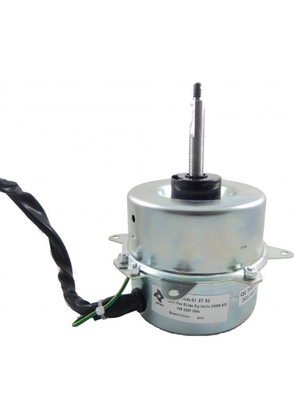 Fan Klima Dış Ünite 24000 Btu 75W 220V 50HZ Artek Kod: 01 87 93