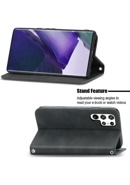 Samsung S22 Ultra Cüzdan Kılıf Kapak Kapak Basit Iş Için Kılıf (Yurt Dışından) indirimleri