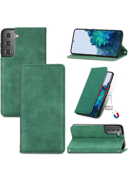 Samsung S22 Artı Flip Kapak Basit Iş Cüzdan Deri Kılıf (Yurt Dışından)
