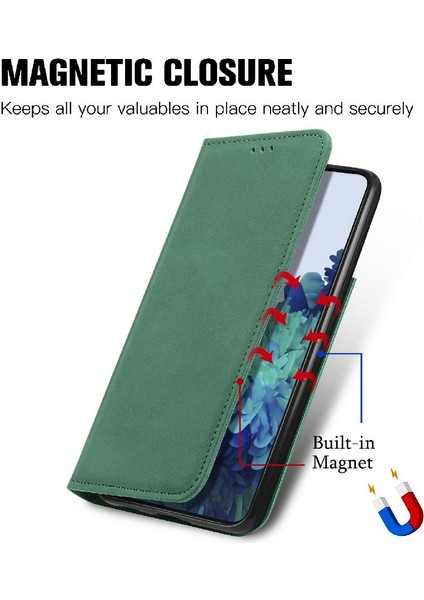 Samsung S22 Artı Flip Kapak Basit Iş Cüzdan Deri Kılıf (Yurt Dışından)