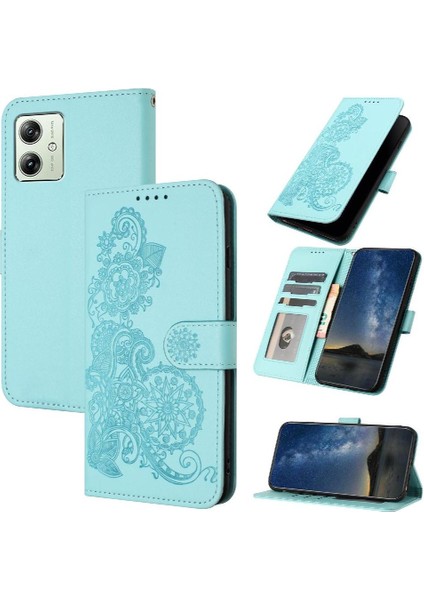 Motorola Moto G54 5g Pu Deri Manyetik Kapatma Kickstand Flip Case (Yurt Dışından)