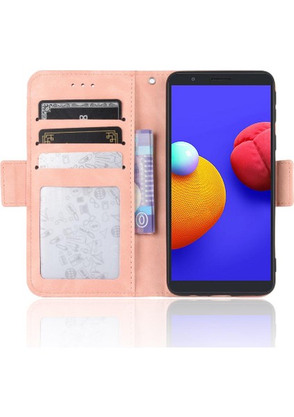 Samsung Galaxy A01 Çekirdek Ayarlanabilir Ayrılabilir Kart Tutucu Manyetik Kapatma Deri Cüzdan Kapak (Yurt Dışından) fırsatları