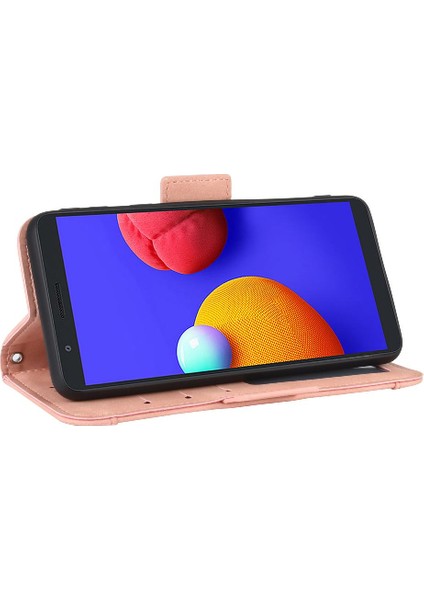 Samsung Galaxy A01 Çekirdek Ayarlanabilir Ayrılabilir Kart Tutucu Manyetik Kapatma Deri Cüzdan Kapak (Yurt Dışından) indirimleri
