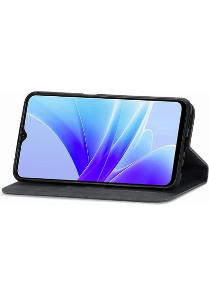 Oppo A57S Kordon Basit Iş Fermuar Cüzdan Deri Kılıf (Yurt Dışından)