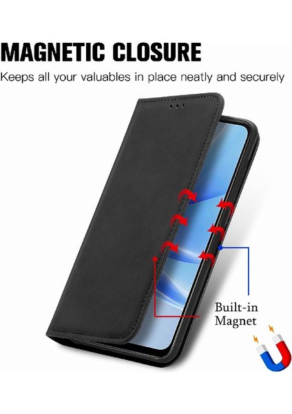 Oppo A57S Kordon Basit Iş Fermuar Cüzdan Deri Kılıf (Yurt Dışından)