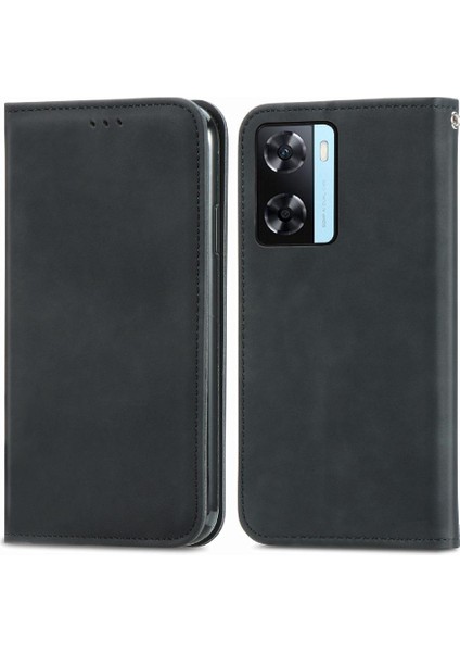 Oppo A57S Kordon Basit Iş Fermuar Cüzdan Deri Kılıf (Yurt Dışından)