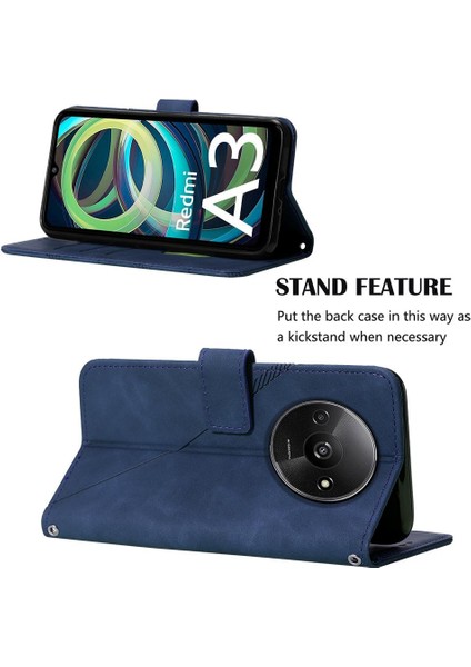 Xiaomi Redmi A3 Flip Folio Kitap Koruyucu Kredi Kartı Tutucu Pu (Yurt Dışından) fırsatları