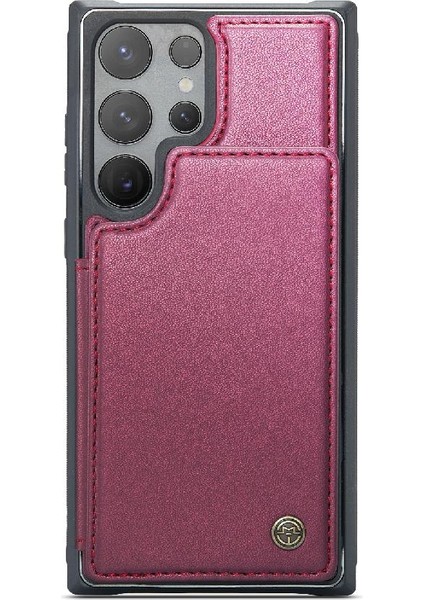 Samsung Galaxy S24 Ultra Kart Tutucu Pu Deri Için Caseme Cüzdan Kılıf (Yurt Dışından) modelleri