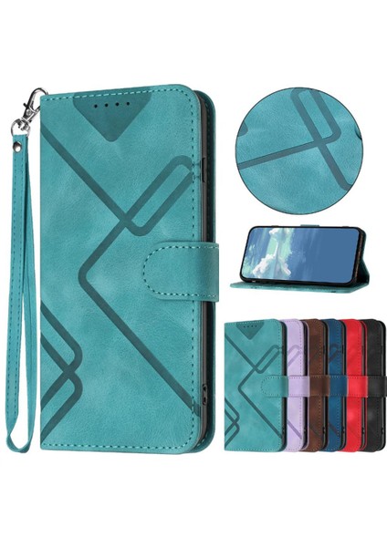 Kart Yuvası Standı ile Xiaomi Poco X6 Pro Için Kılıf Manyetik Kapak Çevirin Pu (Yurt Dışından)