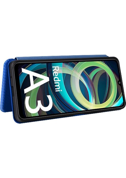 Kart Tutucu Kickstand ile Xiaomi Redmi A3 Manyetik Karbon Fiber Için Kılıf (Yurt Dışından) fiyatları