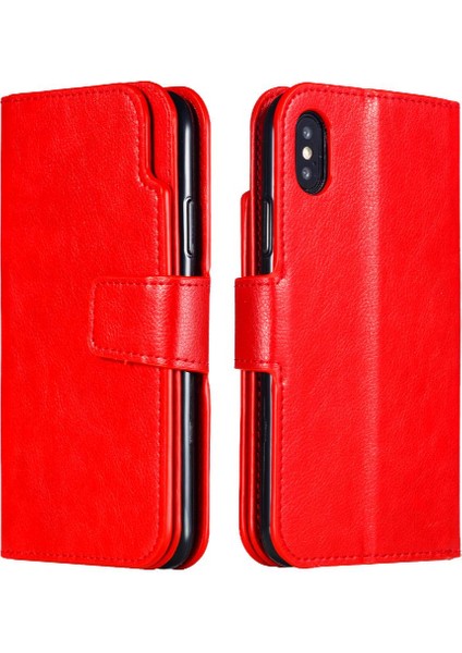 IPhone X/xs Cüzdan Manyetik Pu Deri Kickstand 9 Kart Yuvaları (Yurt Dışından) fırsatları