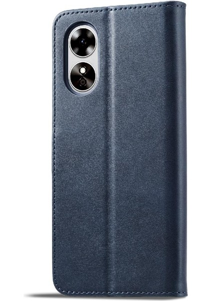 Oppo A17/A17K Kart Yuvaları Cüzdan Için Kılıf Tutucu ile Buzağı Doku Flip (Yurt Dışından)