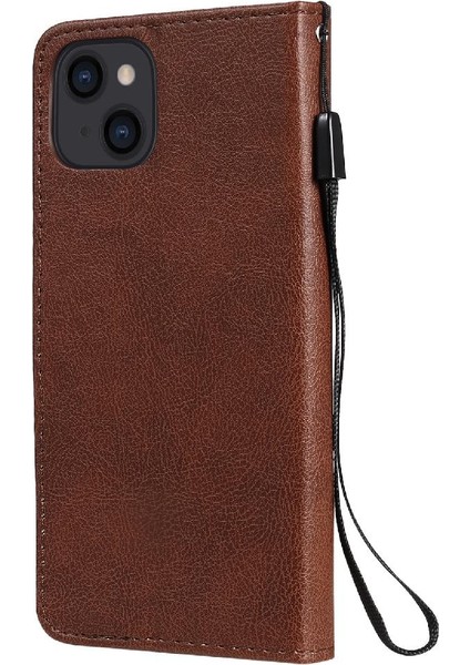Iphone 13 Için Flip Case Klasik Katı Renk Kart Yuvası ile Yüksek Kalite (Yurt Dışından) modelleri